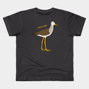 Nice Legs - Yellowlegs Sandpiper Birdwatching Humour Design Kids T-Shirt